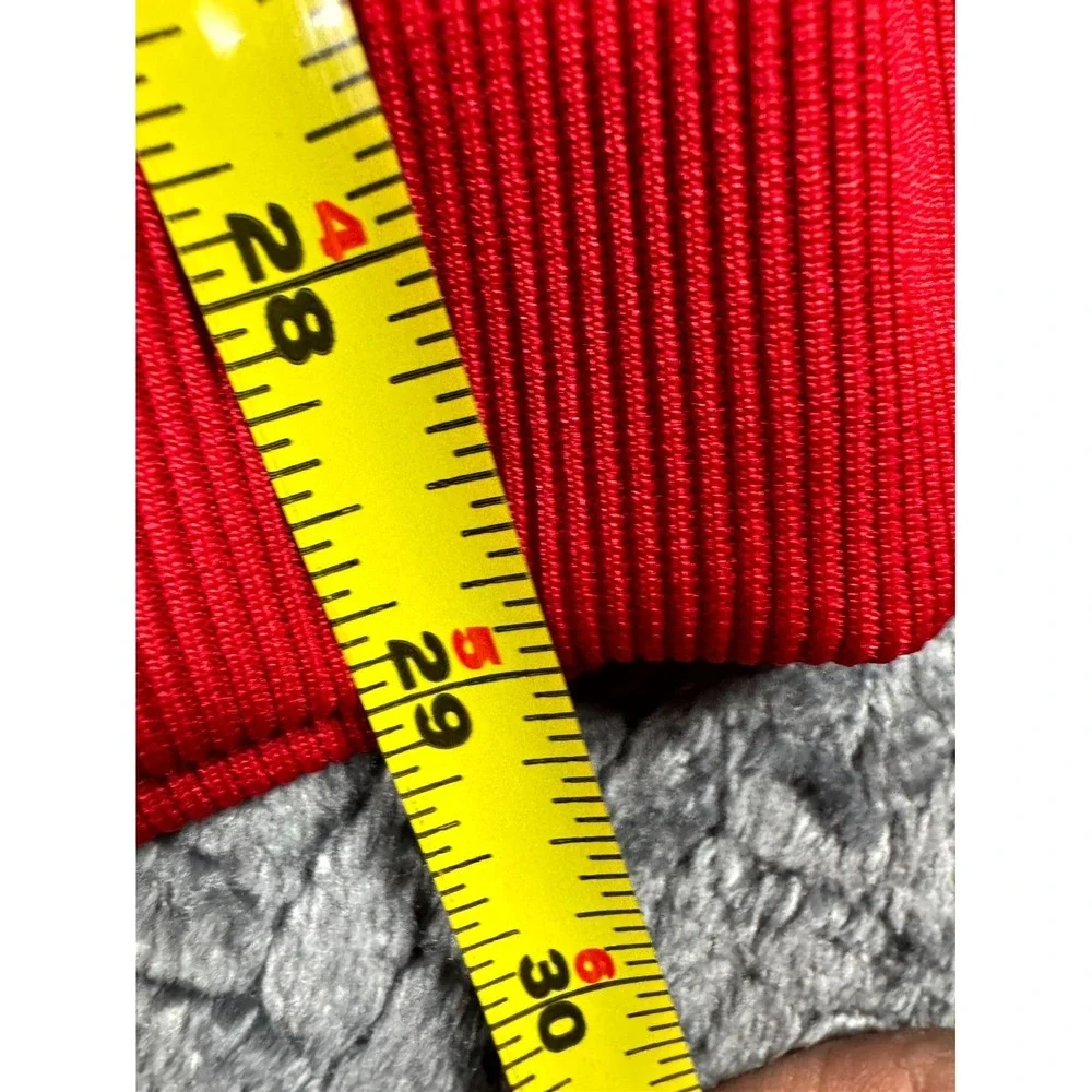 NBA Borderline Fleece‎ Hoodie Mens L Red Black Colorblock Performance Sweatshirt